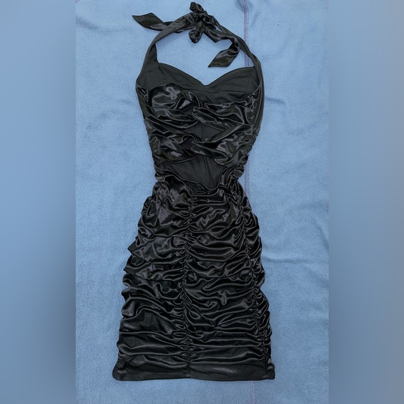 Vintage Ruby Rox Ruched Halter Dress - Picture 2 of 3